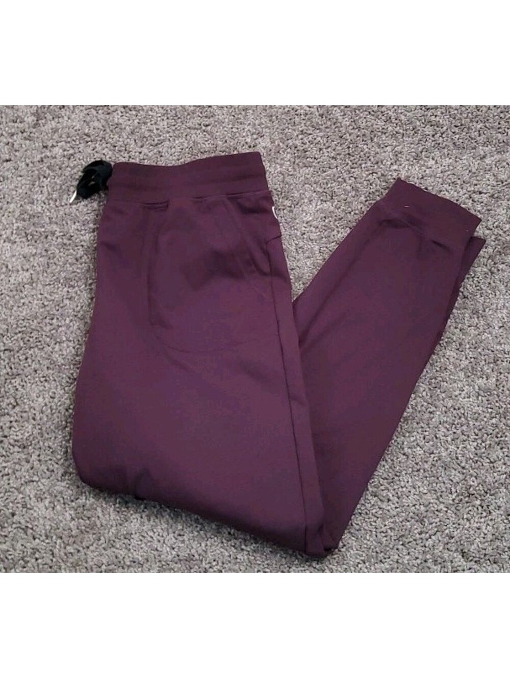 ZYIA Active Unwind Jogger Pants Women's Size XL Plum Purple Pull On Drawstring